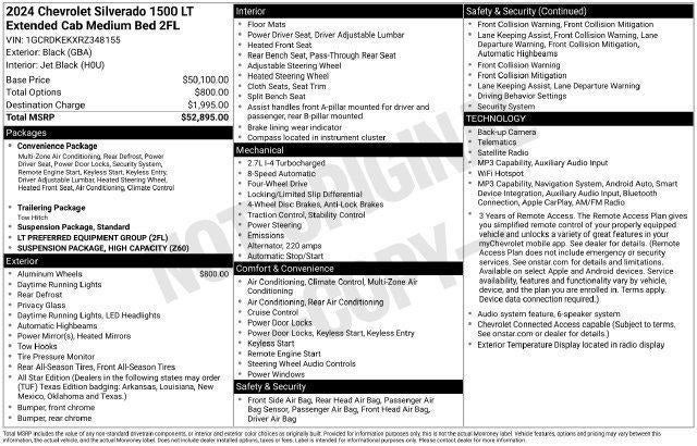 2024 Chevrolet Silverado 1500 LT (2FL)