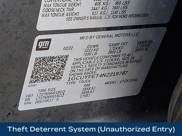 2022 Chevrolet Silverado 1500 LTD LT Trail Boss