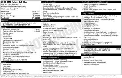2023 GMC Yukon SLT