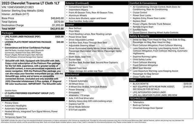 2023 Chevrolet Traverse LT Cloth