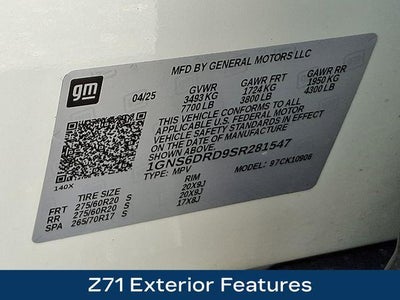 2025 Chevrolet Suburban Z71