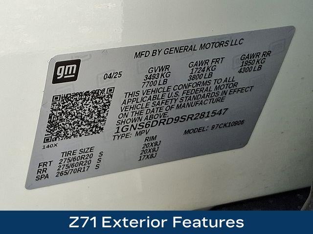 2025 Chevrolet Suburban Z71