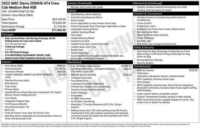2022 GMC Sierra 2500 HD AT4