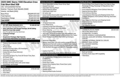 2025 GMC Sierra 1500 Elevation