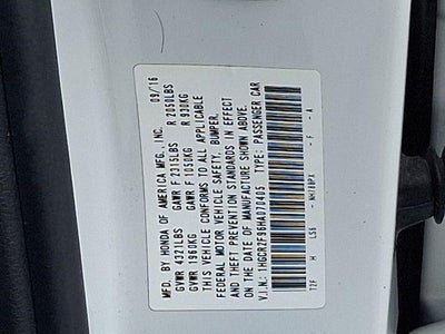 2017 Honda Accord EX-L