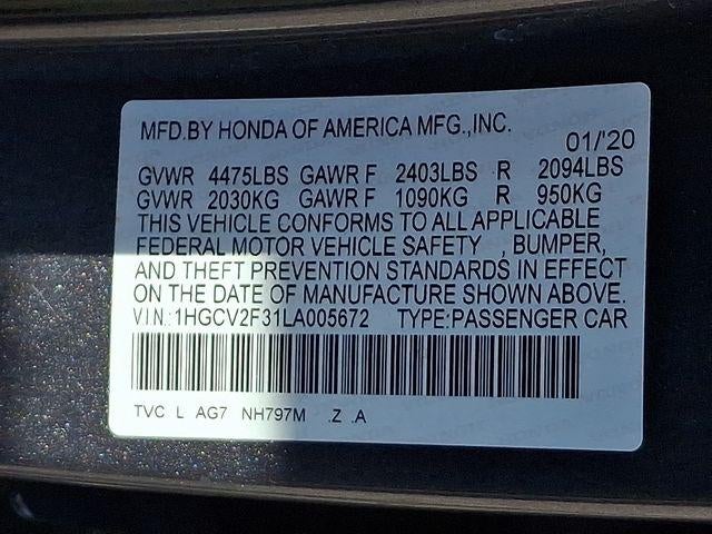 2020 Honda Accord Sedan Sport