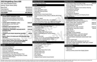 2023 BrightDrop Zevo 600 Base