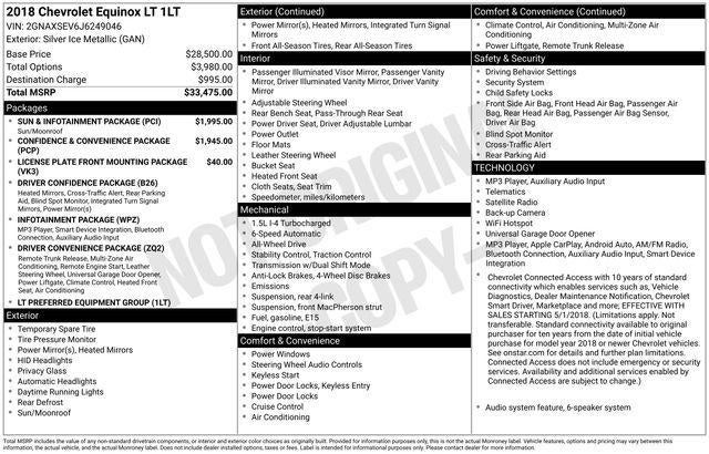 2018 Chevrolet Equinox LT
