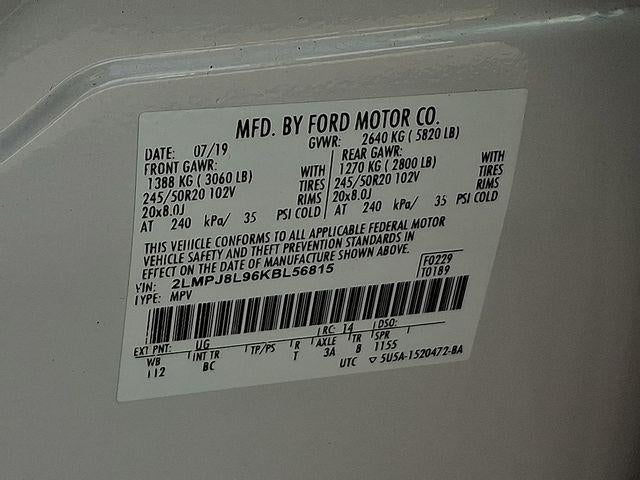 2019 Lincoln Nautilus Reserve