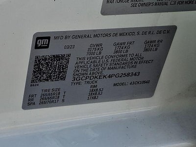 2023 Chevrolet Silverado 1500 LT (2FL)