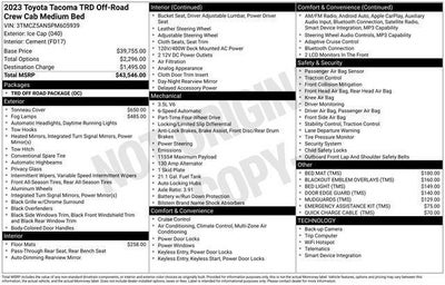 2023 Toyota Tacoma TRD Sport