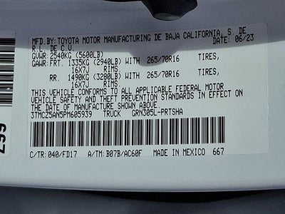 2023 Toyota Tacoma TRD Sport
