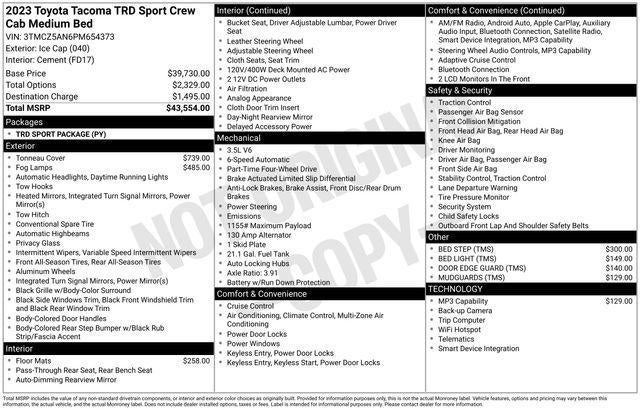 2023 Toyota Tacoma TRD Sport