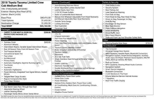 2018 Toyota Tacoma SR