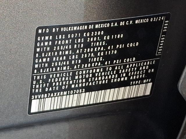 2024 Volkswagen Tiguan 2.0T SE R-Line Black