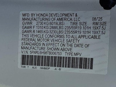 2026 Honda Odyssey Elite
