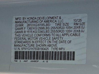 2025 Honda Pilot Touring