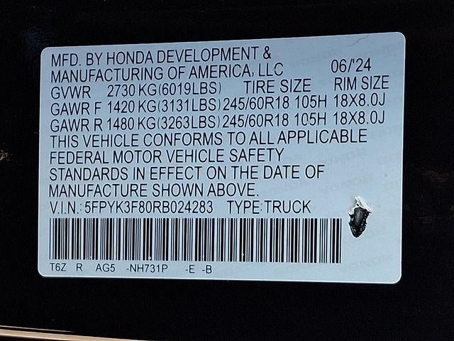 2024 Honda Ridgeline Black Edition