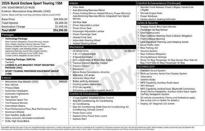 2026 Buick Enclave Sport Touring