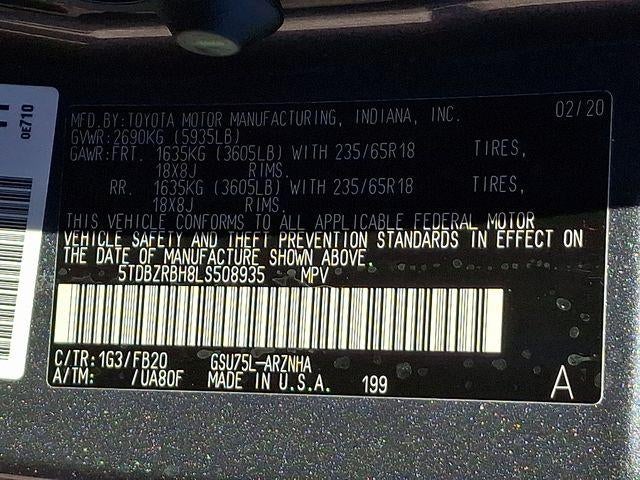 2020 Toyota Highlander LE