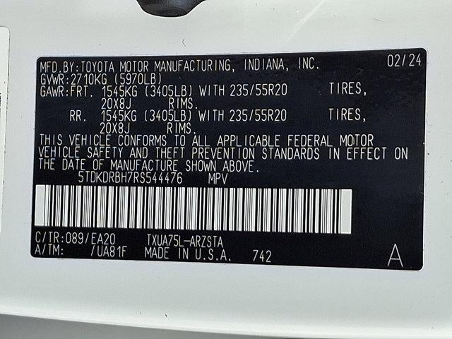 2024 Toyota Highlander XSE