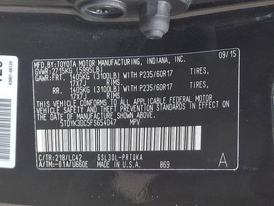 2015 Toyota Sienna XLE