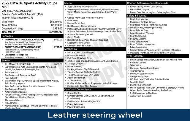 2022 BMW X6 M50i