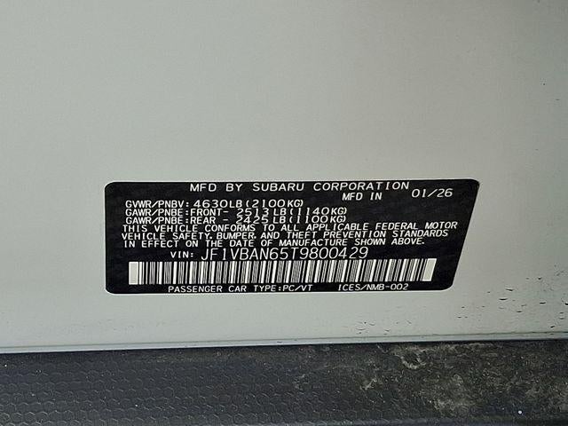 2026 Subaru WRX Limited