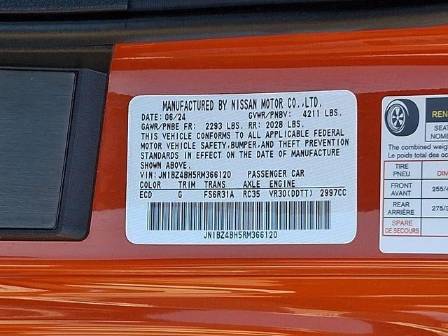 2024 Nissan Z Performance Manual