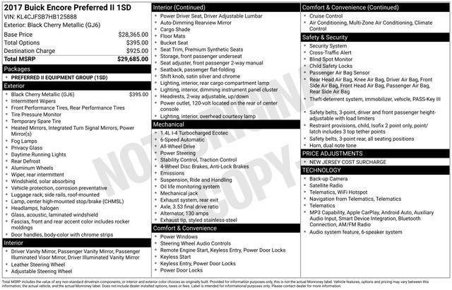 2017 Buick Encore Preferred II