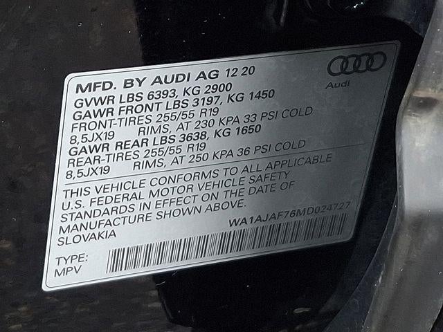 2021 Audi Q7 Premium 45 TFSI quattro Tiptronic