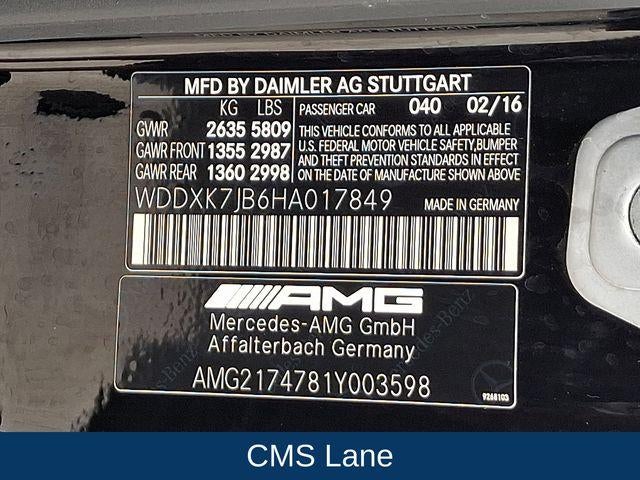 2017 Mercedes-Benz AMG® S 63 4MATIC®