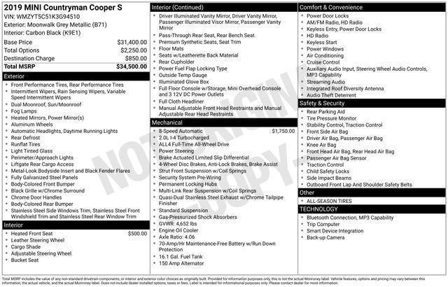 2019 MINI Countryman Cooper S