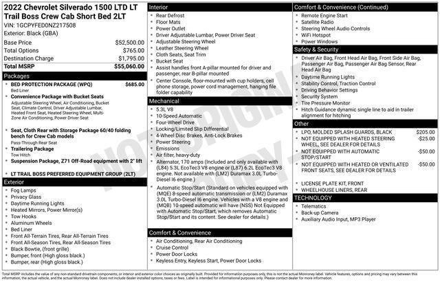 2022 Chevrolet Silverado 1500 LTD LT Trail Boss