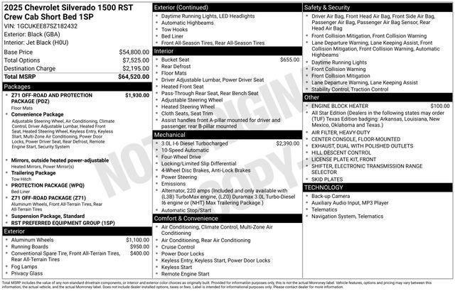 2025 Chevrolet Silverado 1500 RST