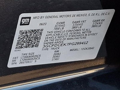 2023 Chevrolet Silverado 1500 Custom Trail Boss