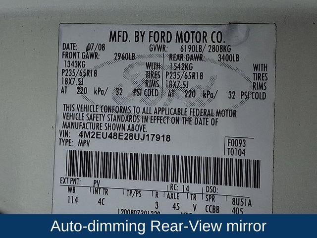 2008 Mercury Mountaineer Premier