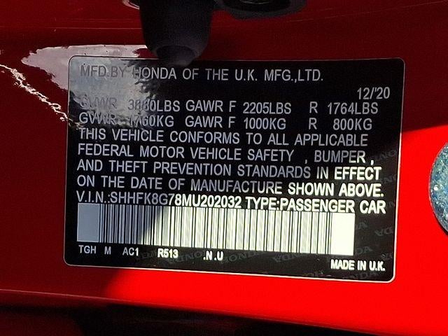 2021 Honda Civic Type R Touring