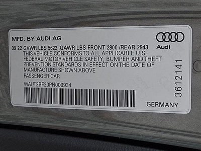 2023 Audi A7 Sportback Premium 55 TFSI quattro S tronic