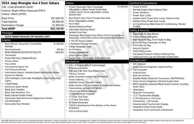 2024 Jeep Wrangler 4xe Sahara 4xe