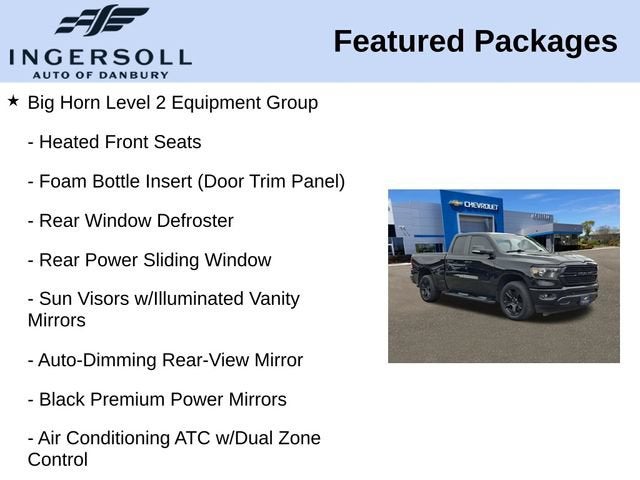 2020 RAM 1500 Big Horn Quad Cab 4x4 6'4" Box