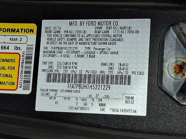 2017 Ford Mustang EcoBoost Premium
