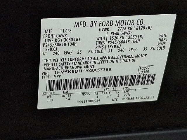 2019 Ford Explorer XLT