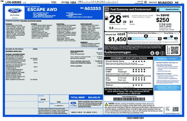 2021 Ford Escape SE