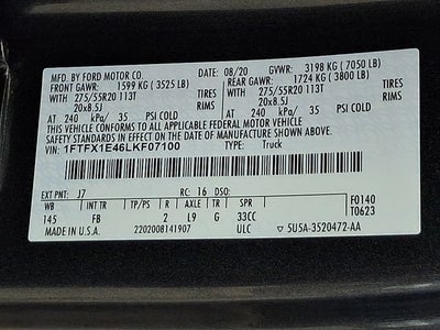 2020 Ford F-150 XLT