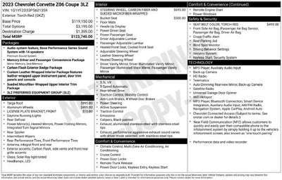 2023 Chevrolet Corvette Z06 3LZ