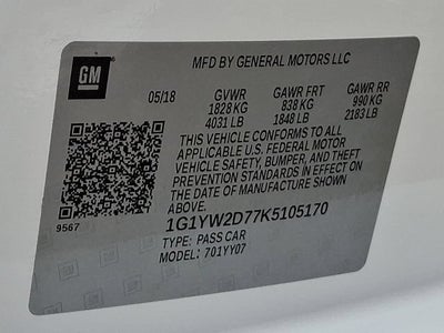 2019 Chevrolet Corvette Grand Sport Grand Sport 1LT