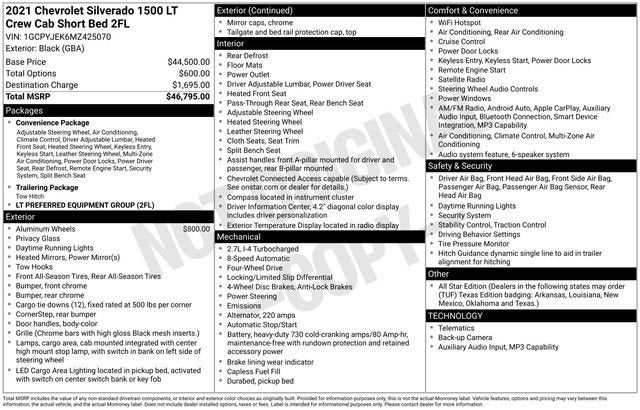 2021 Chevrolet Silverado 1500 LT