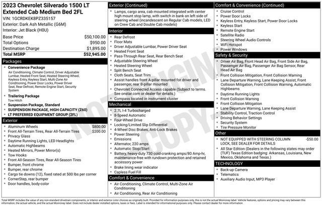 2023 Chevrolet Silverado 1500 LT (2FL)