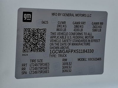 2025 Chevrolet Express Cargo WT